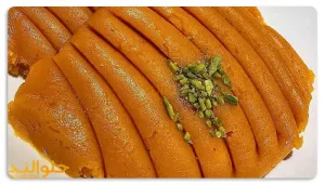 طرز تهیه حلوا کفگیری زعفرانی