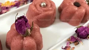 تزیین حلوا گل سرخ بوتیکی