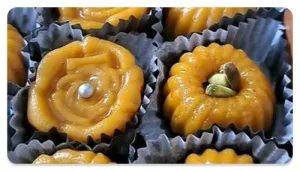 ایده تزیین حلوا شیر عسلی