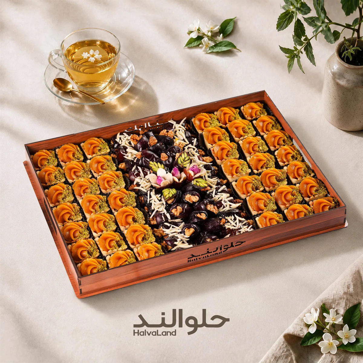 کد محصول 17 (تارت حلوا سنتی و خرمایی) حلوالند