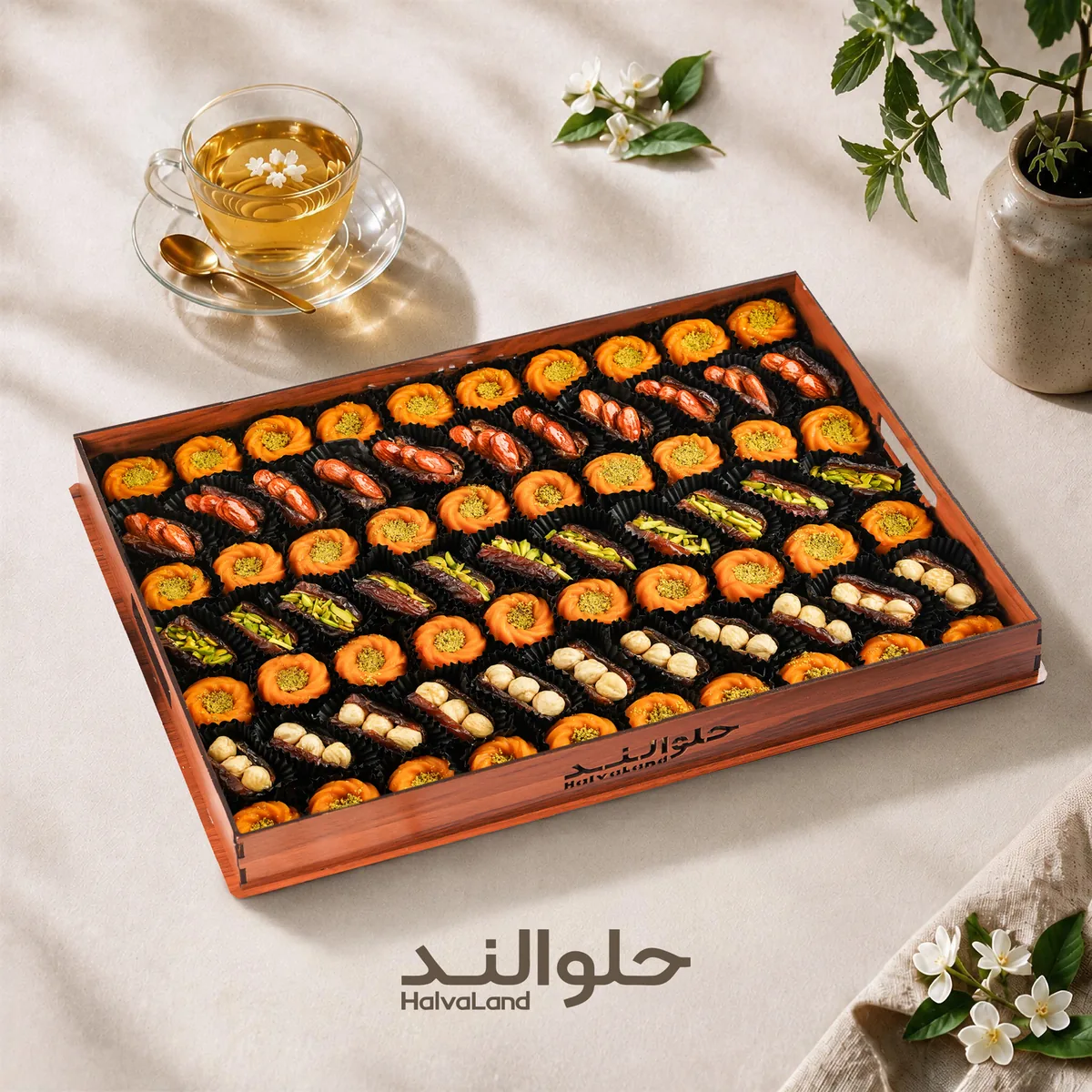 کد محصول 9 (میکس ترحلوا و خرما پیارم لوکس) حلوالند